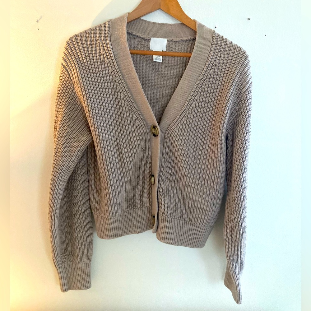 Extra Small beige H&M cardigan